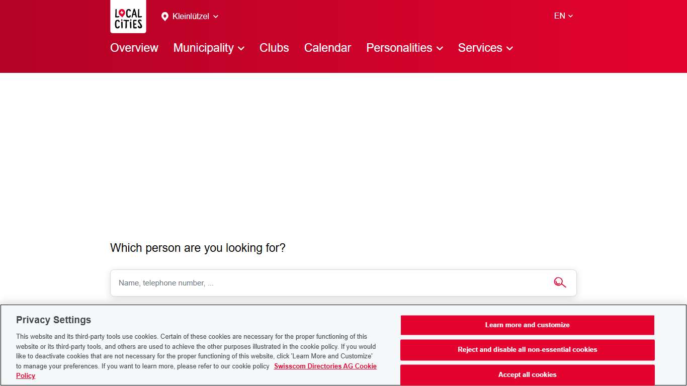 Phone book for Kleinlützel – The white pages for your municipality 2026 Localcities